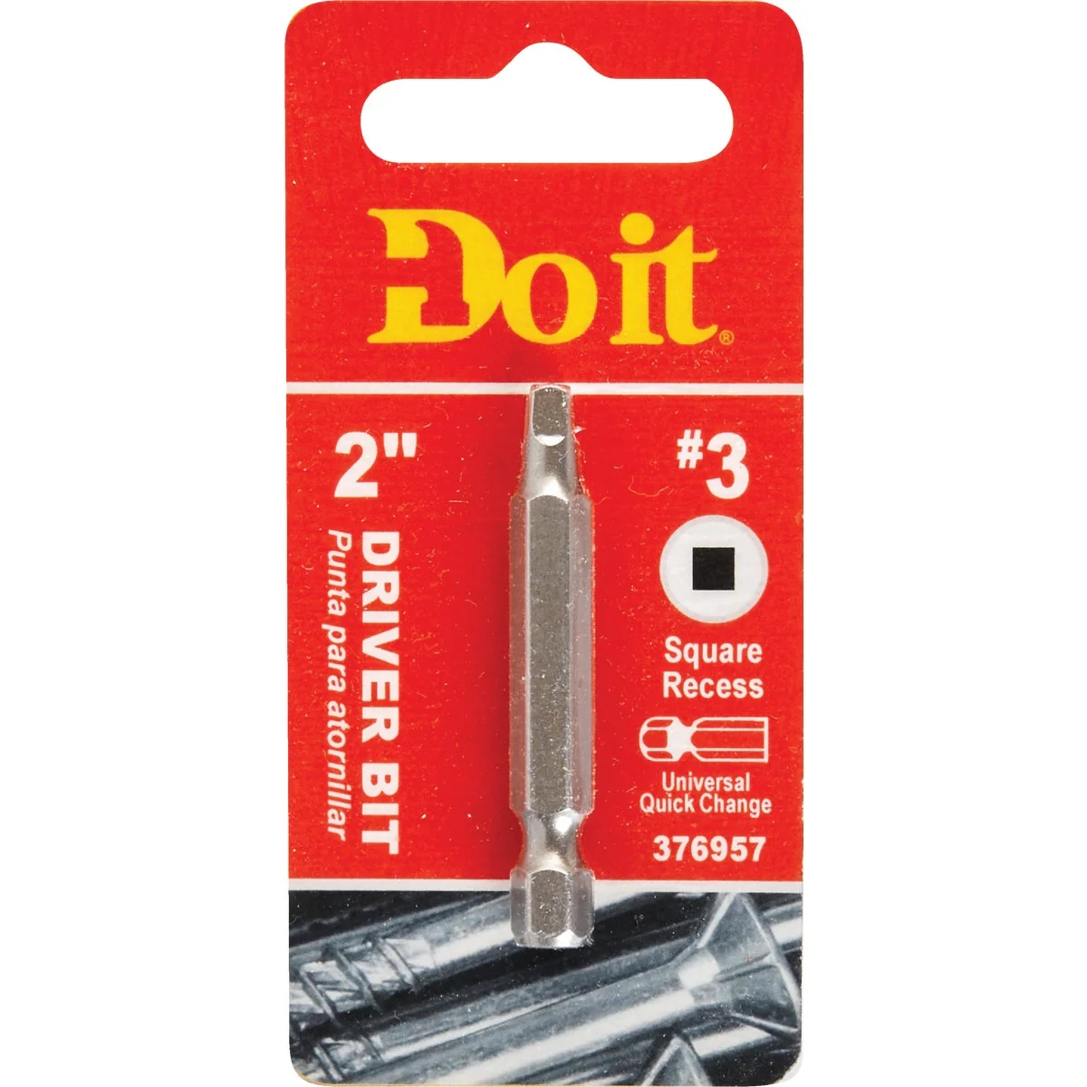 Practical Do it 3 Square Recess 2 In. Power Screwdriver Bit Fashionable