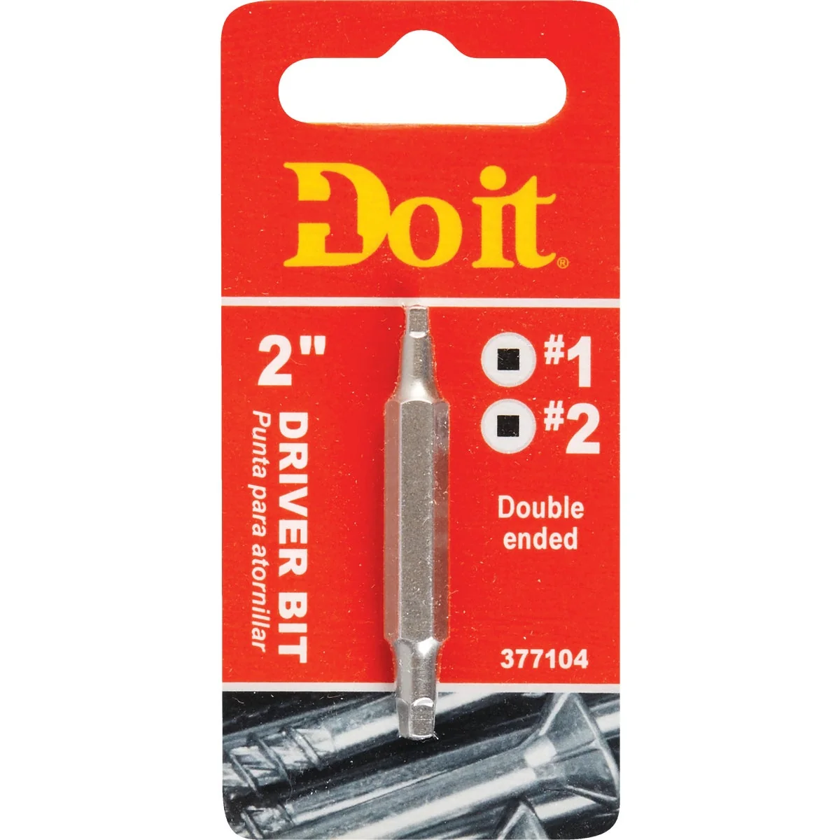 Consistent Do it 1 Square Recess Double-End Screwdriver Bit World-Class