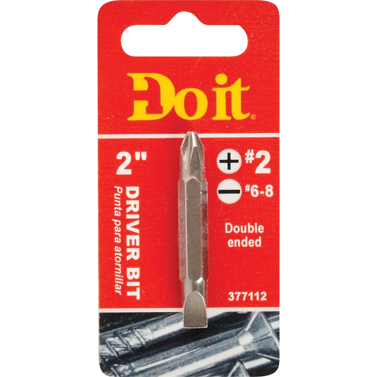 Crafted Do it Phillips 2 Slotted Double-End Screwdriver Bit World-Class
