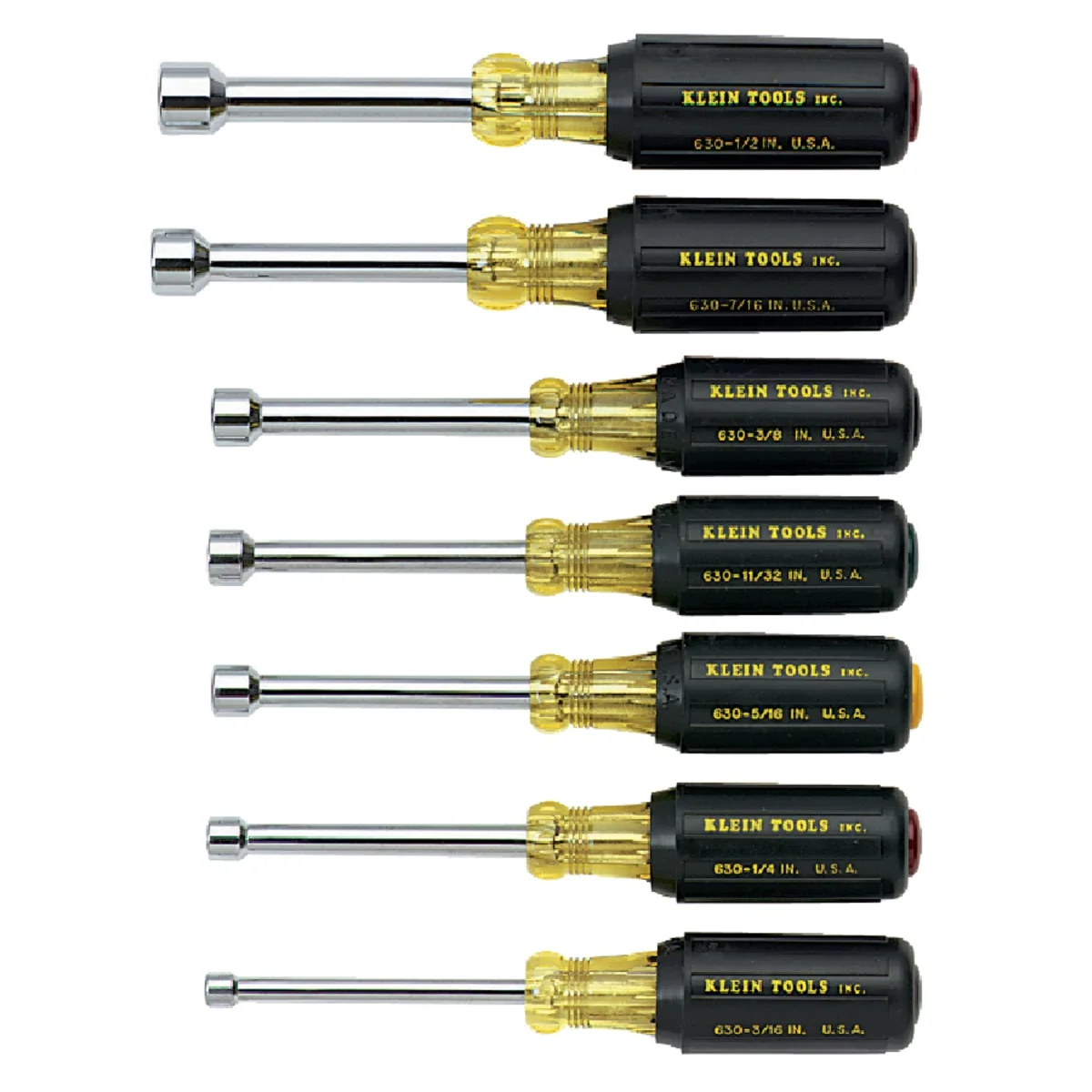 Safe Klein Standard 3 In. Hollow Shaft Nut Driver Set 7-Piece Easy-to-Use