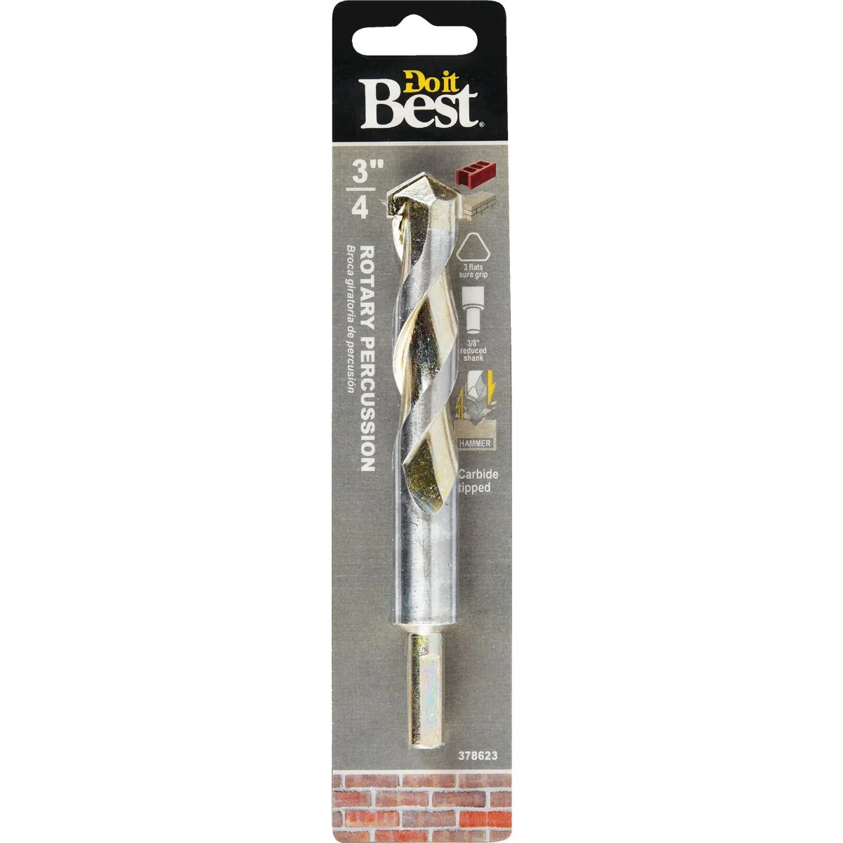 Secure Do it 3 4 In. x 6 In. Rotary Percussion Masonry Drill Bit Fine Crafted