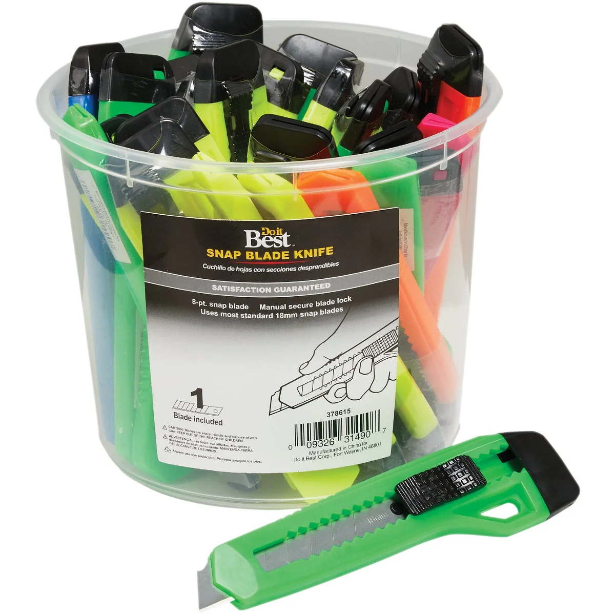 Superior Do it 18 mm 8-Point Snap-Off Knife Display Relaxed