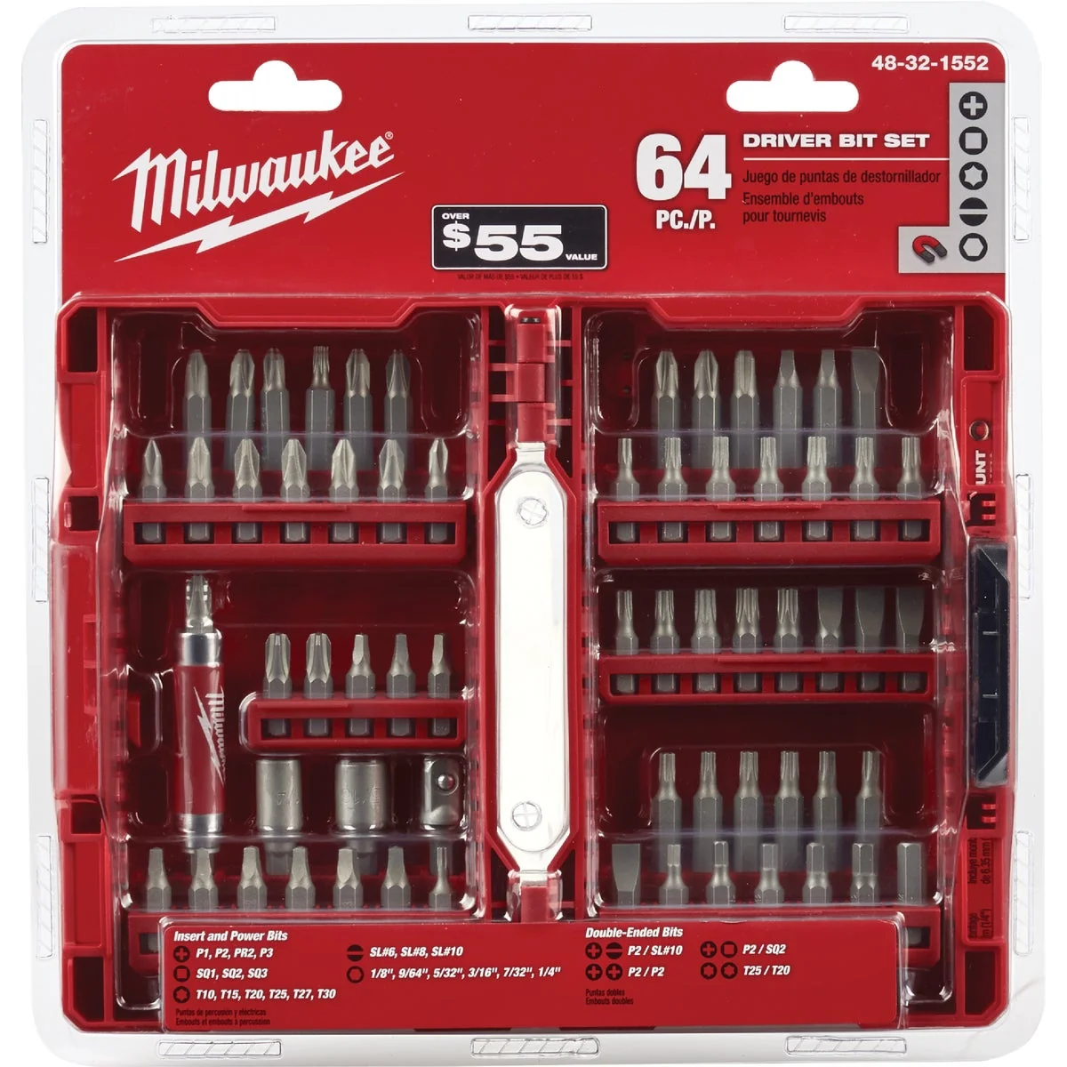 Trusted Milwaukee 64-Piece Standard Screwdriver Bit Set Prestigious