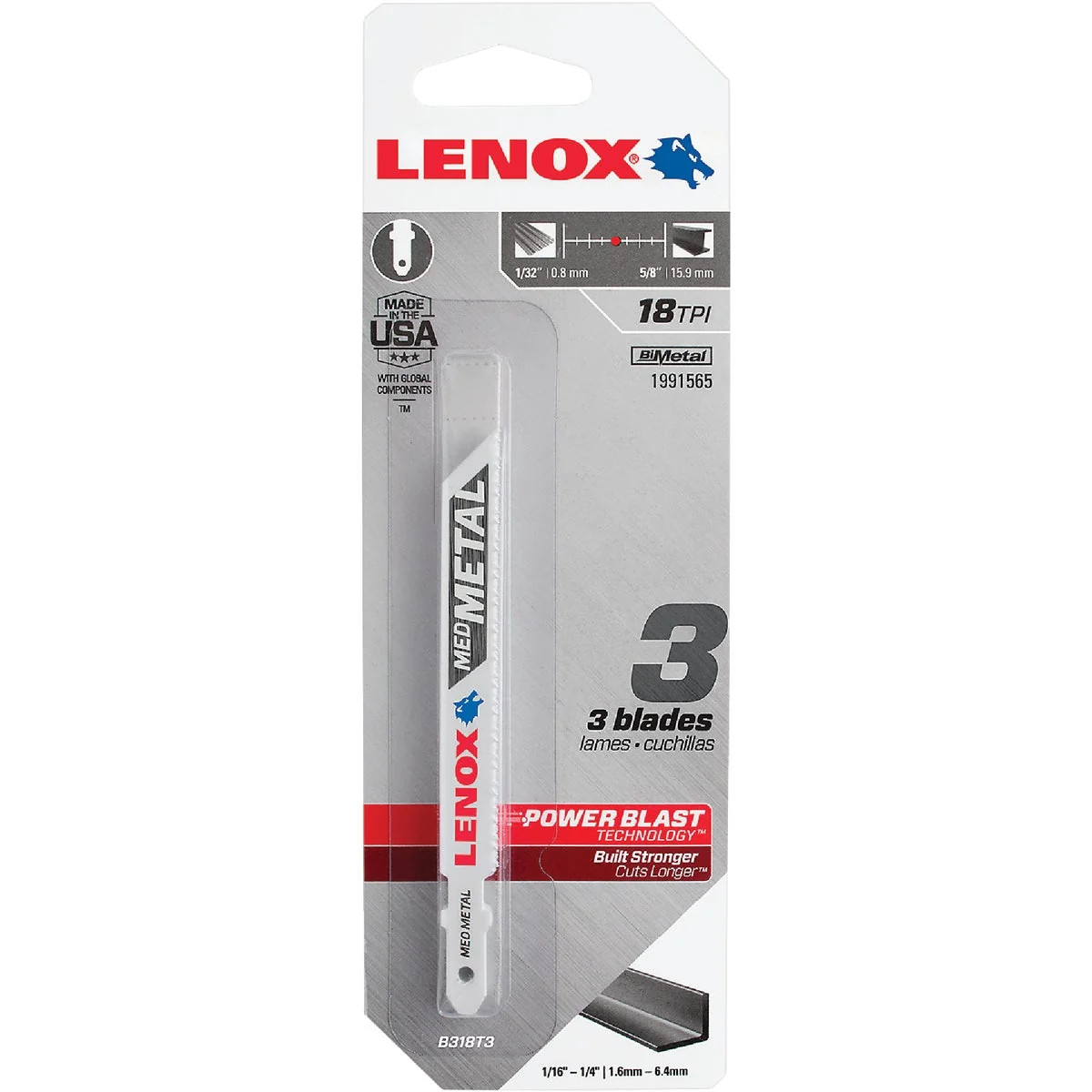 Relaxed Lenox T-Shank 3-5 8 In. x 18 TPI Bi-Metal Jig Saw Blade Medium Metal 1 16 In. to 1 4 In. 3-Pack Next-Generation