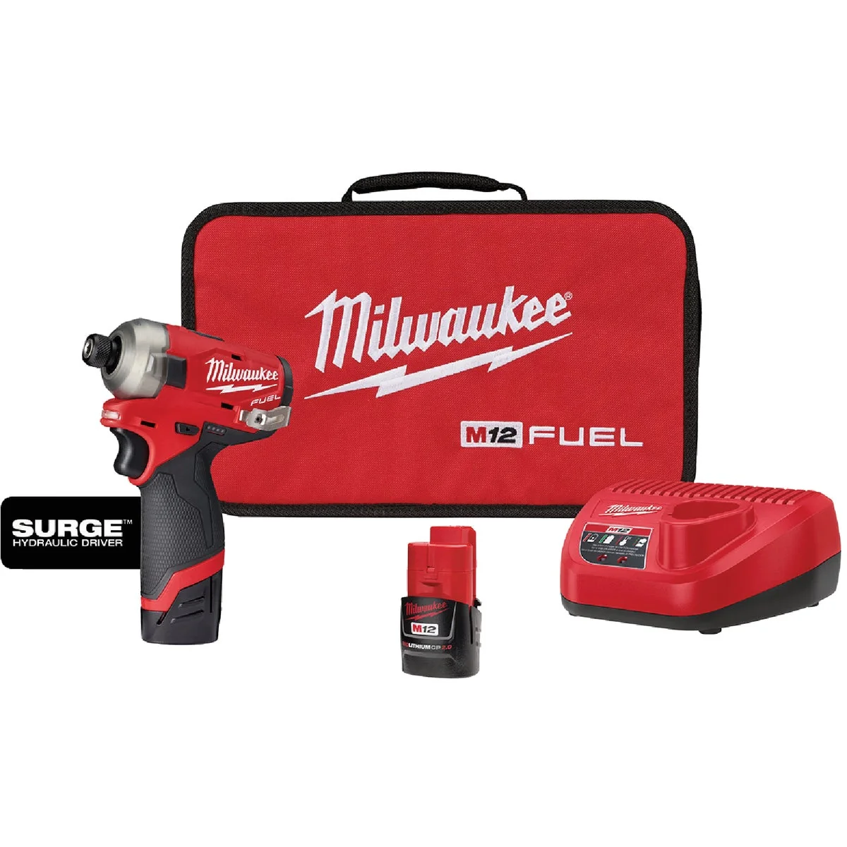 Outstanding Milwaukee M12 FUEL SURGE 12 Volt Lithium-Ion Brushless 1 4 In. Hex Hydraulic Cordless Impact Driver Kit Convenient
