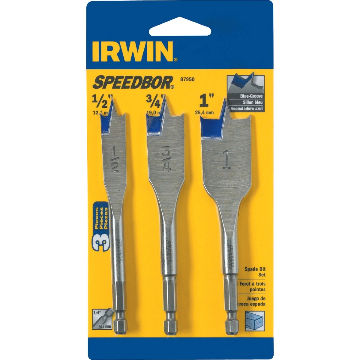 Exclusive Irwin Speedbor 3-Piece Spade Bit Set Unique
