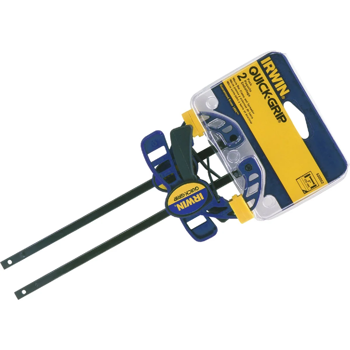 Practical Irwin Quick-Grip Micro One-Hand Bar Clamp Set 2-Piece Green