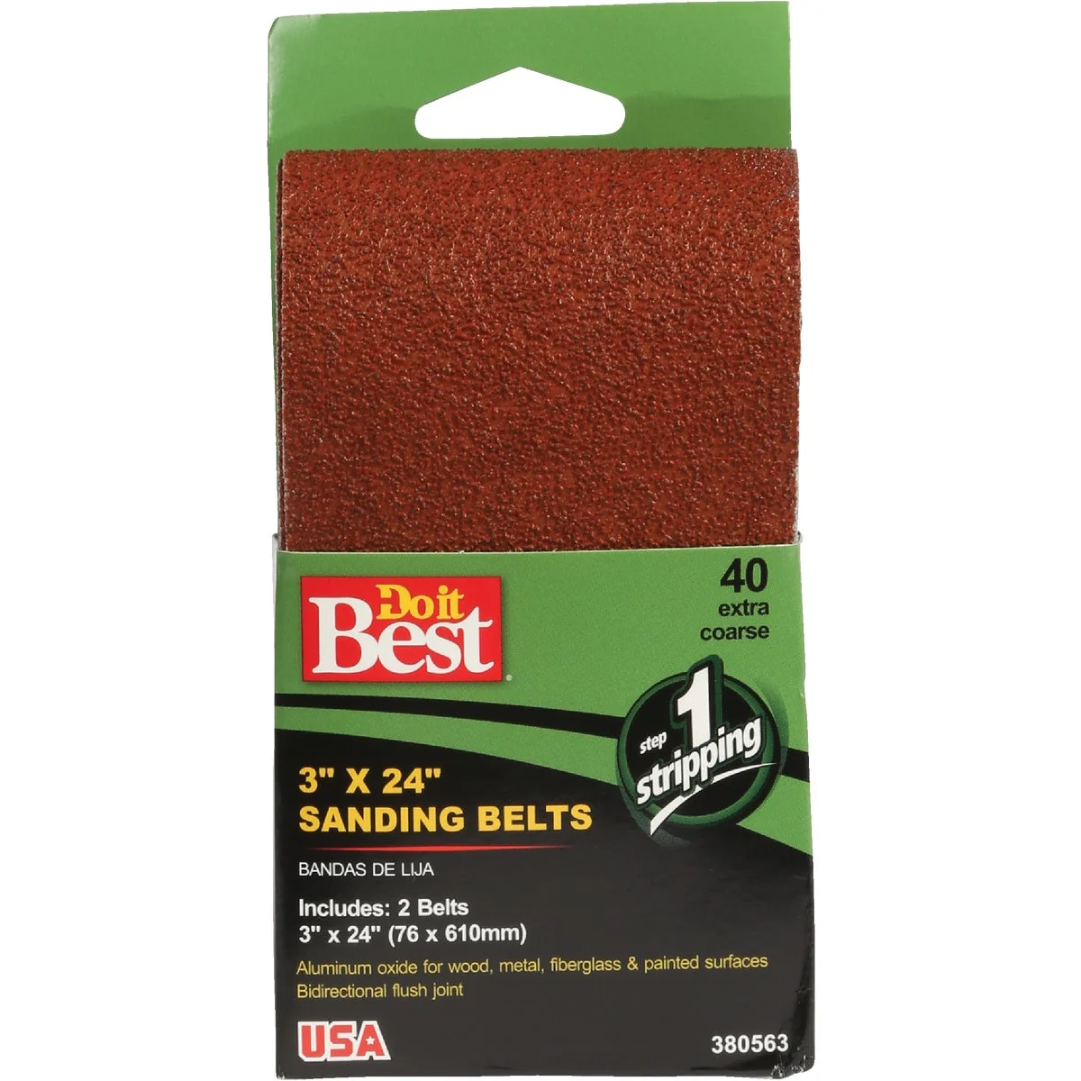 Lightweight Do it 3 In. x 24 In. 40 Grit Heav-Duty Sanding Belt 2-Pack Fashionable