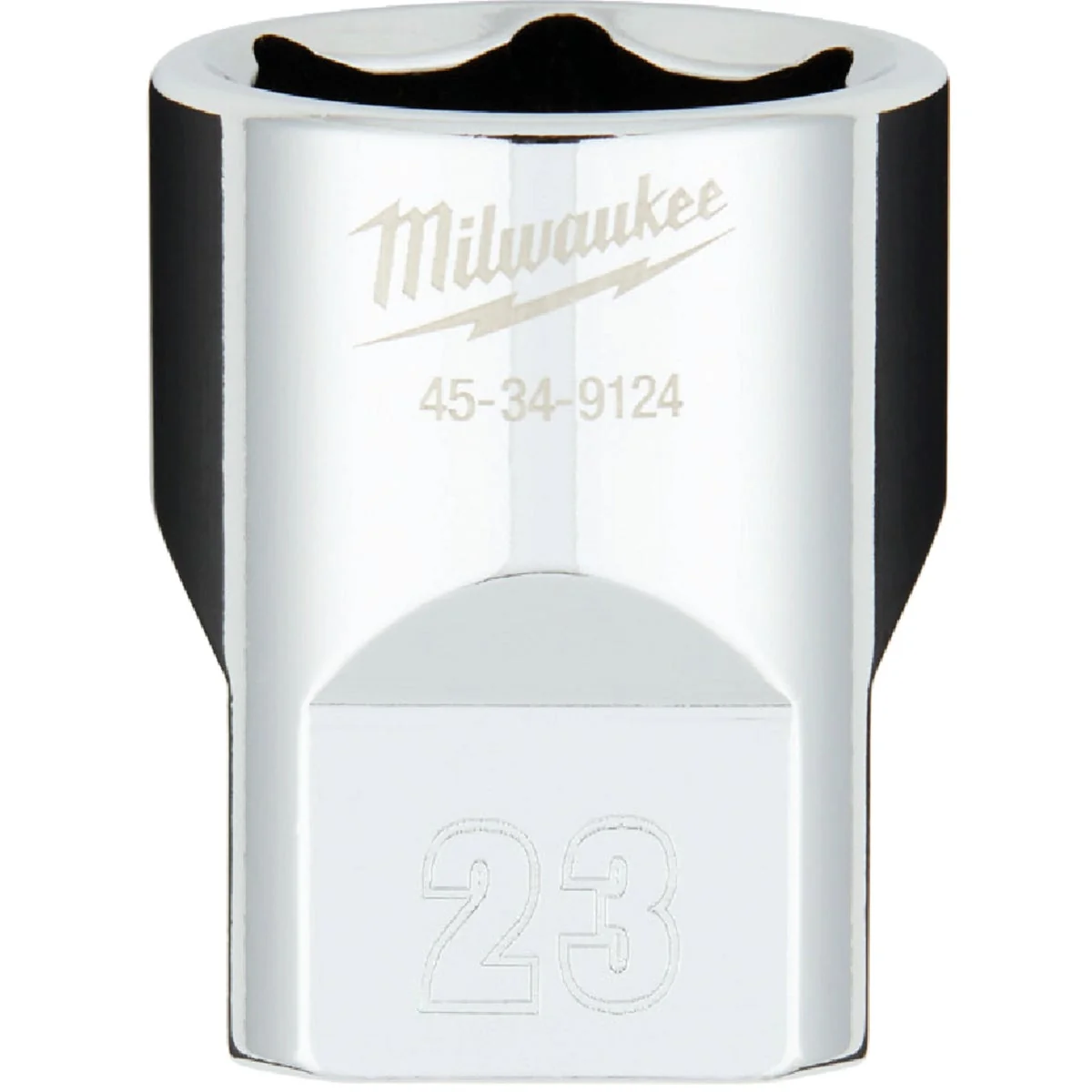 Smart Milwaukee 1 2 In. Drive 23 mm 6-Point Shallow Metric Socket with FOUR FLAT Sides Exceptional