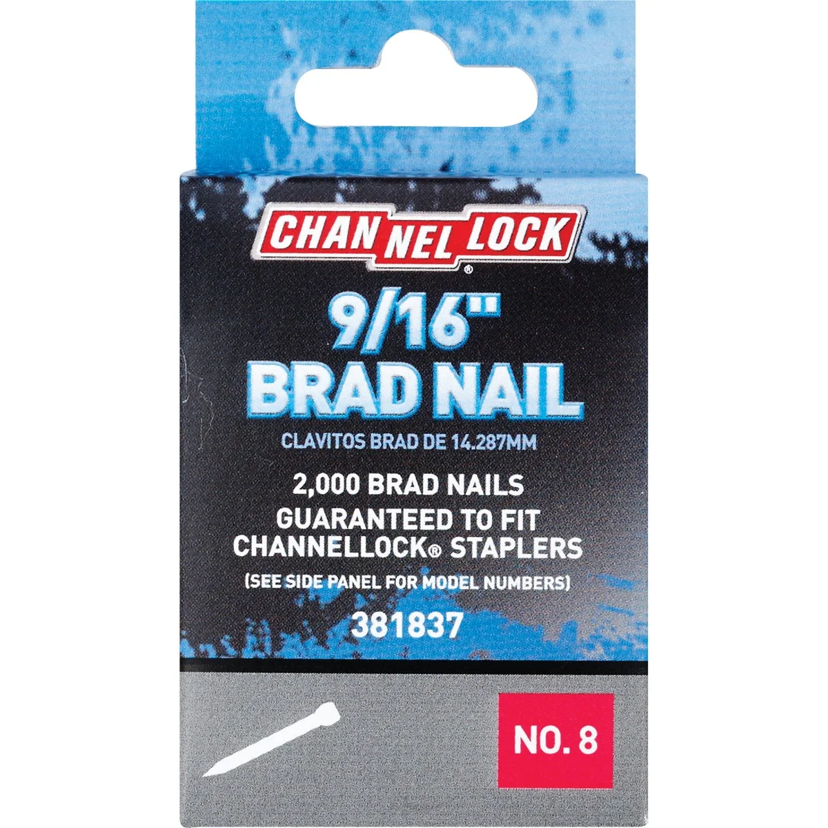 Genuine Channellock18-Gauge Steel Brad Nail 9 16 In. 2000-Pack Sustainable