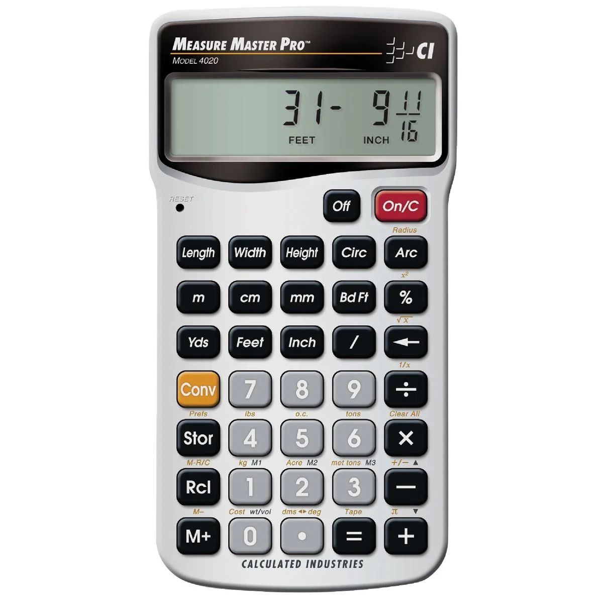 Safe Calculated Industries Measure Master Pro Project Calculator Contemporary