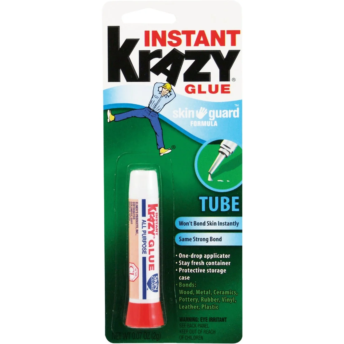 Eco-Friendly Krazy Glue 0.07 Oz. Liquid Skin Guard All-Purpose Super Glue Next-Generation