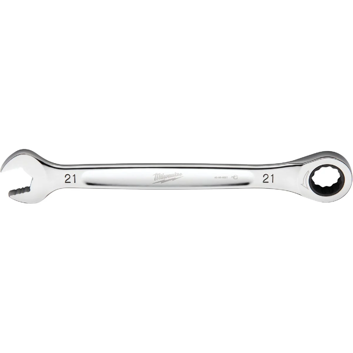 Comfortable Milwaukee Metric 21 mm 12-Point Ratcheting Combination Wrench Natural
