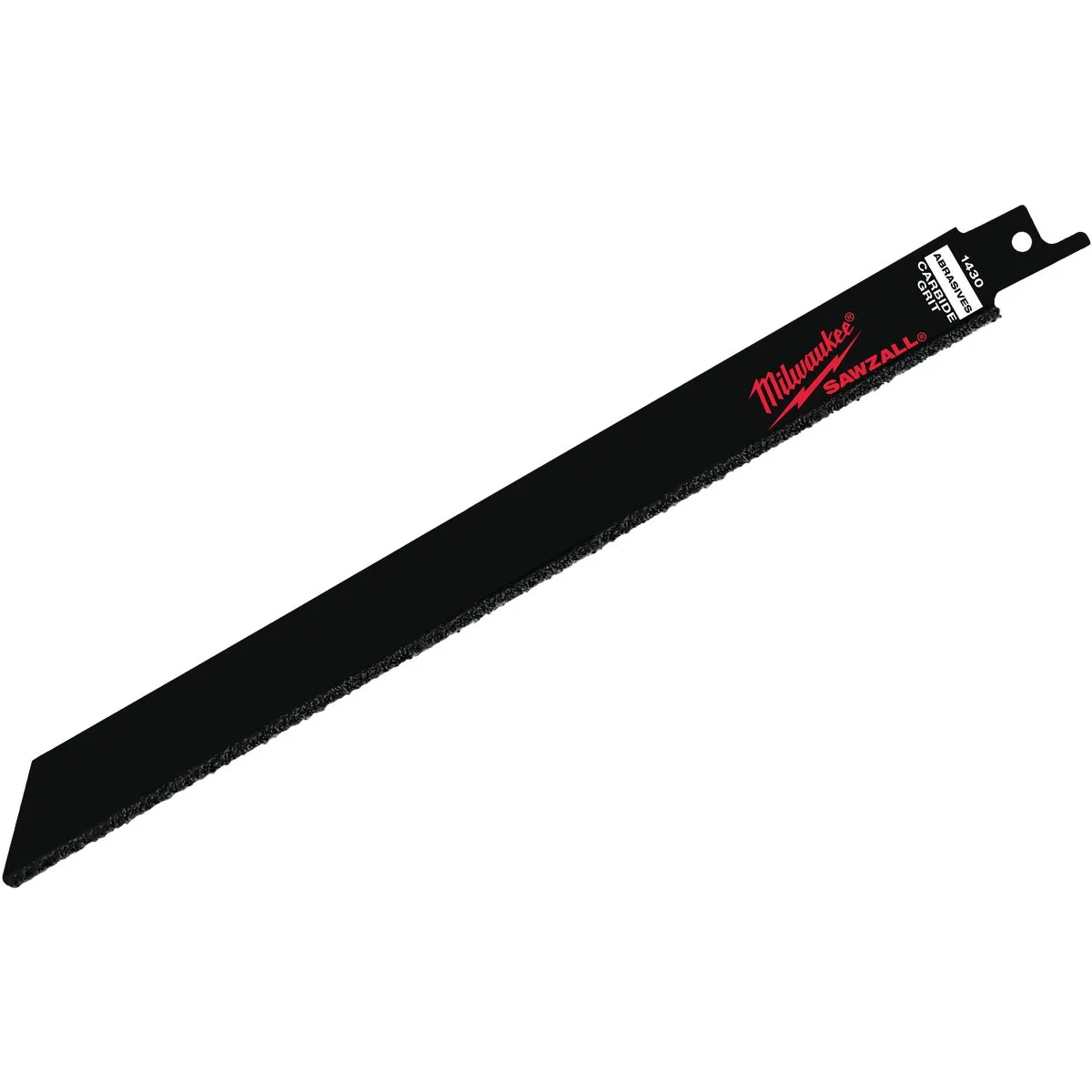 Classic Milwaukee SAWZALL 9 In. Carbide Ceramic Plaster Masonry Brick Fiberglass Grit Edge Reciprocating Saw Blade Expertly Made