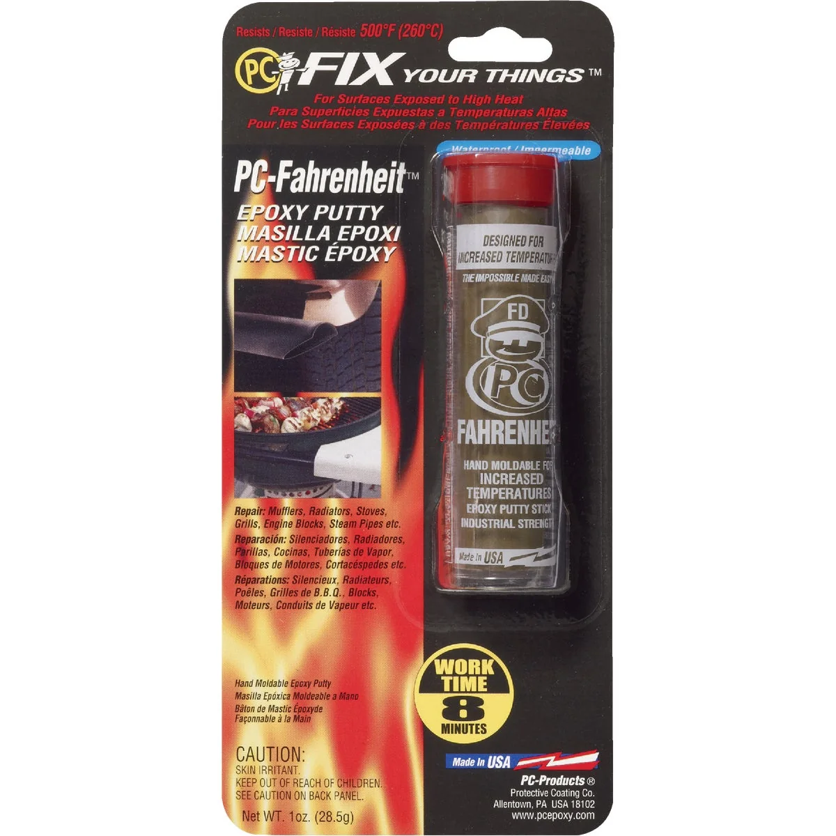 Fine Crafted PC-Fahrenheit 1 Oz. Brown Epoxy Putty Casual
