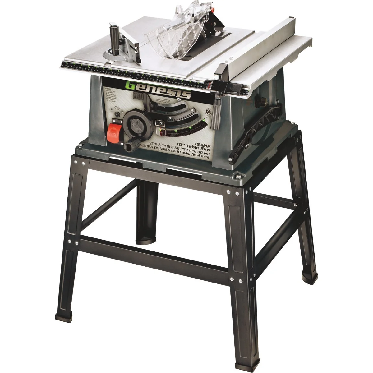 Organic Genesis 15-Amp 10 In. Table Saw with Stand Versatile