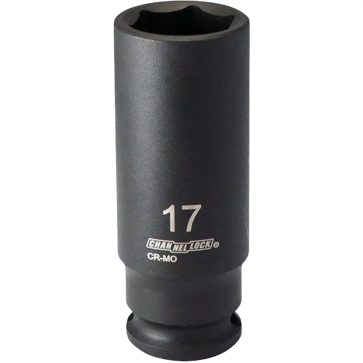 Innovative Channellock 3 8 In. Drive 17 mm 6-Point Deep Metric Impact Socket Organic