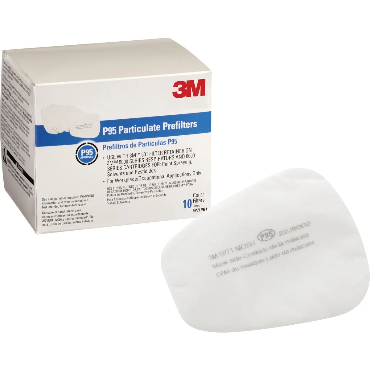 World-Class 3M P95 Particulate Pre-Filter 10-Pack Reusable