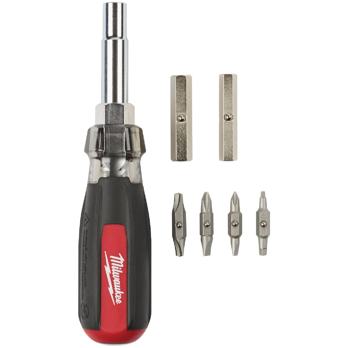 Unique Milwaukee 13-in-1 Cushion Grip Multi-Bit Screwdriver with ECX Clean