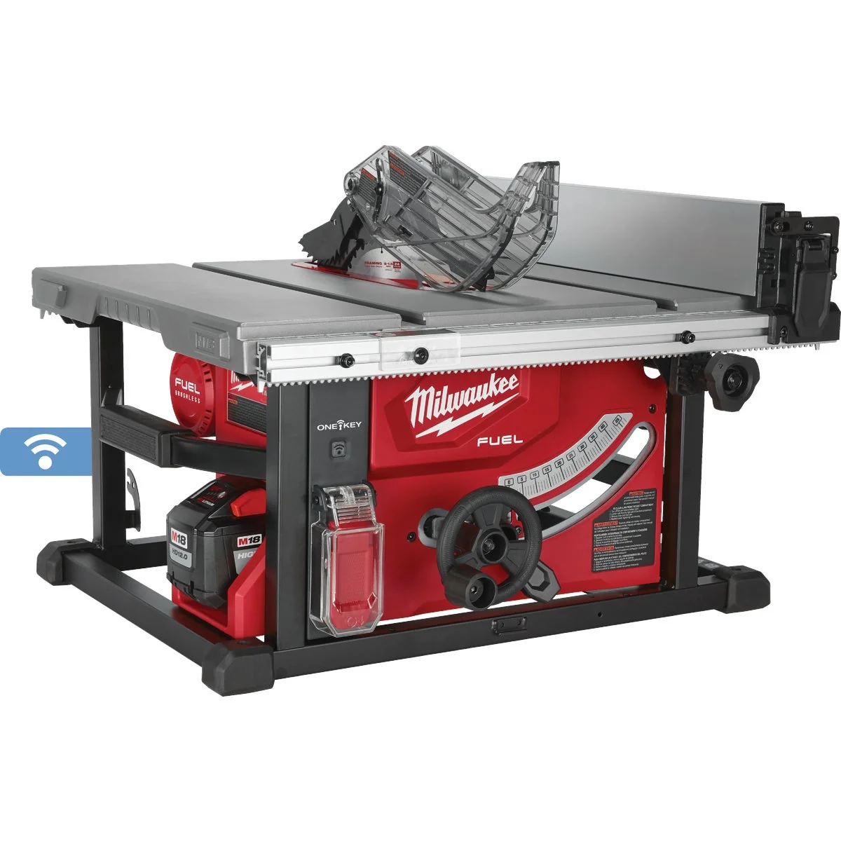Consistent Milwaukee M18 FUEL 18-Volt Lithium-Ion Brushless 8-1 4 In. Cordless Table Saw Kit ONE-KEY Compatible Soft