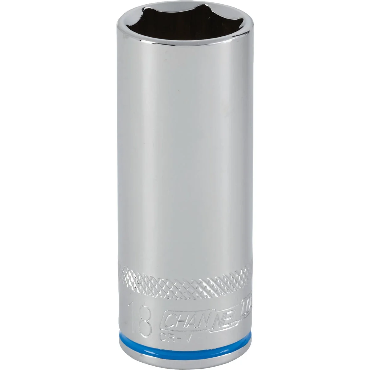 Premium Channellock 3 8 In. Drive 18 mm 6-Point Deep Metric Socket Top-Quality