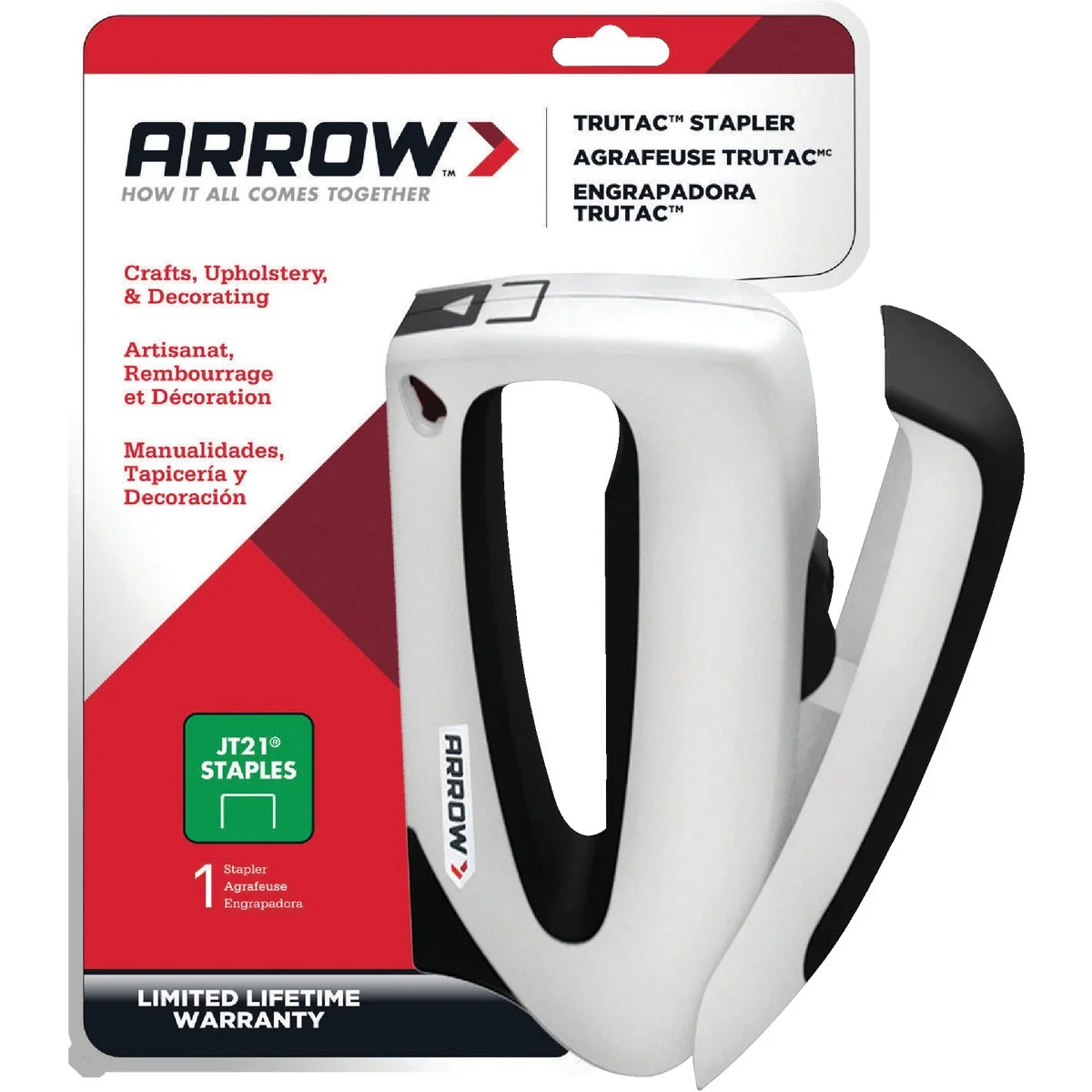 Efficient Arrow TruTac JT21 Light-Duty Staple Gun Sustainable