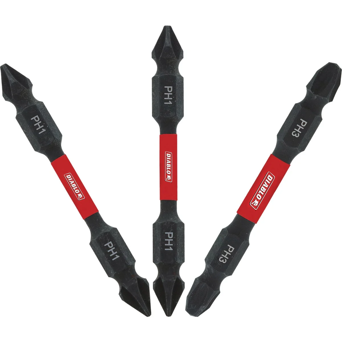 Genuine Diablo 3-Piece Phillips 2-3 8 In. Power Double-End Screwdriver Bit Set Sustainable