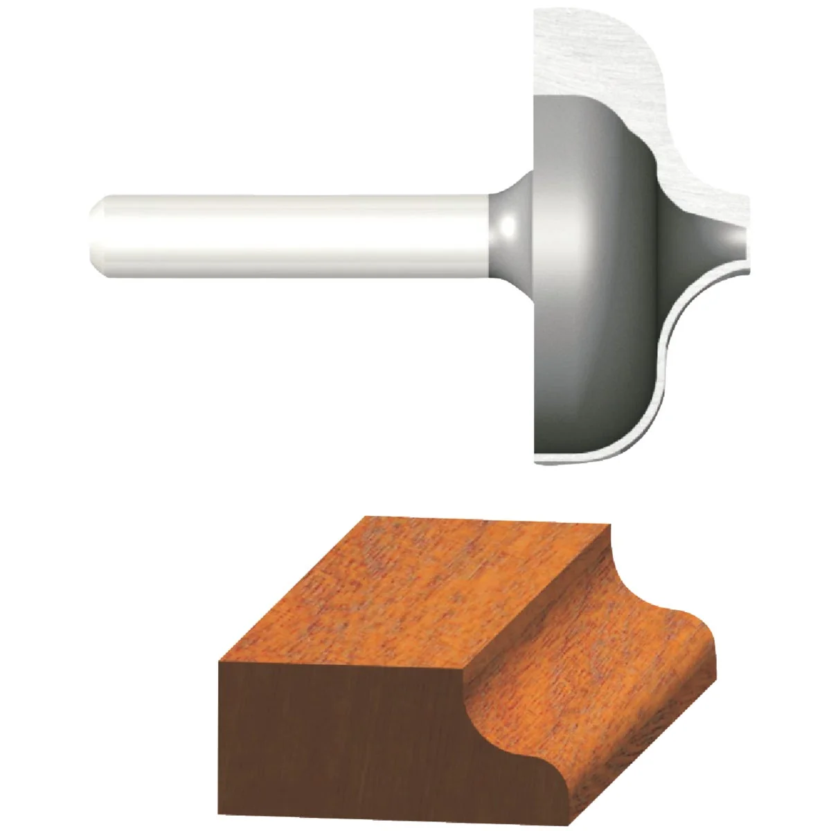 Green Vermont American Ogee Carbide Tip 1 4 In. Ogee Bit Modern