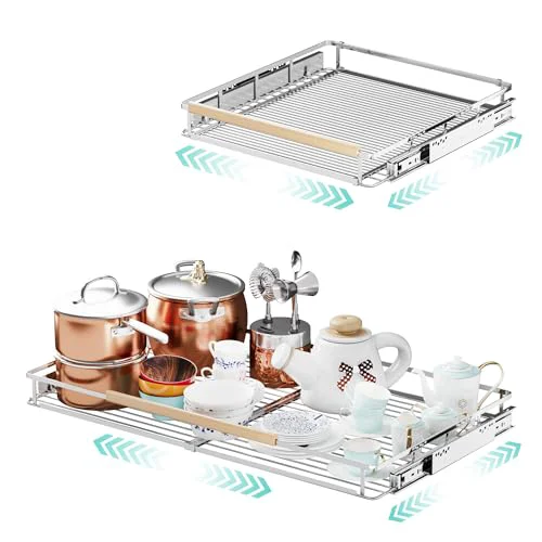 Solid 2Pack Expandable Pull Out Cabinet Organizer 2 Count Advanced