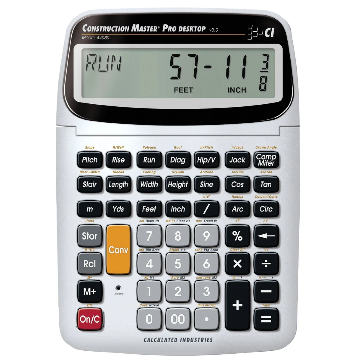 Elegant Calculated Industries Construction Master Pro Desktop Project Calculator Minimalist