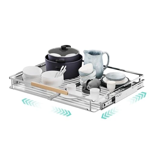 Sophisticated Expandable Pull Out Cabinet Organizer Stylish