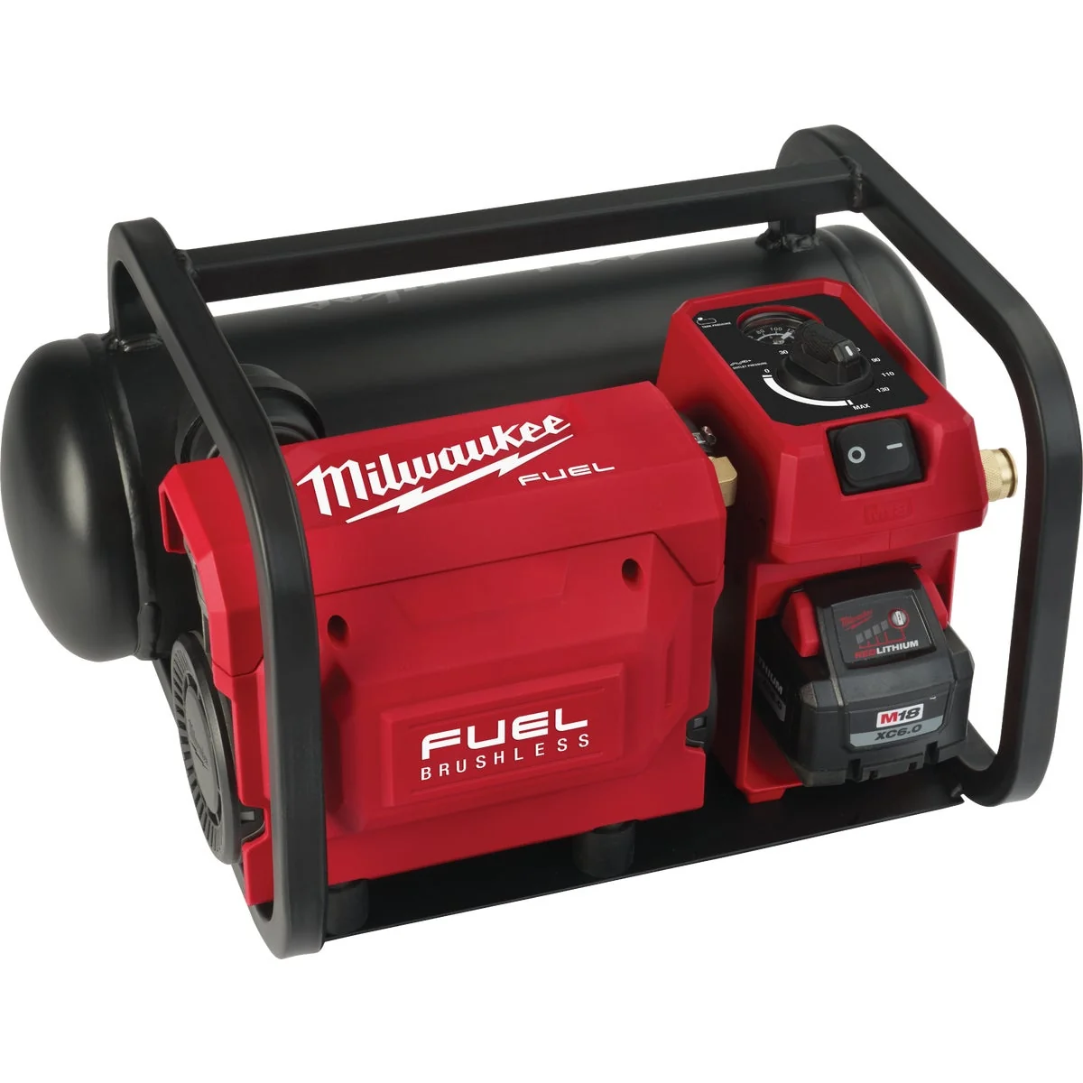 Pure Milwaukee M18 FUEL Brushless 2 Gal. Portable 135 psi Cordless Air Compressor Bare Tool Lightweight