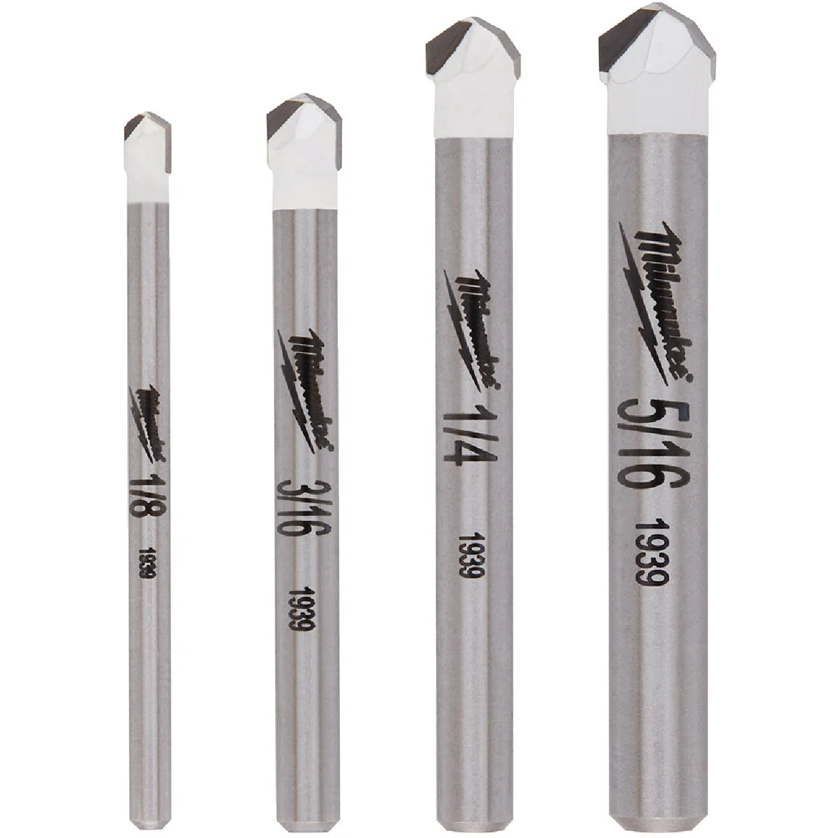 Original Milwaukee 4-Piece Tile and Natural Stone Bit Set Breathable