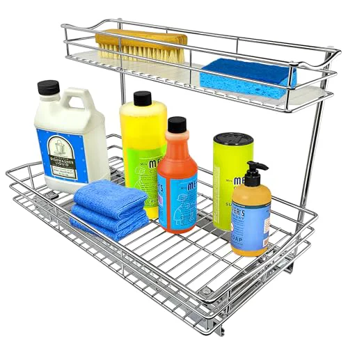 Easy-to-Use Pull Out Under Sink Kitchen Cabinet Organizer Fast