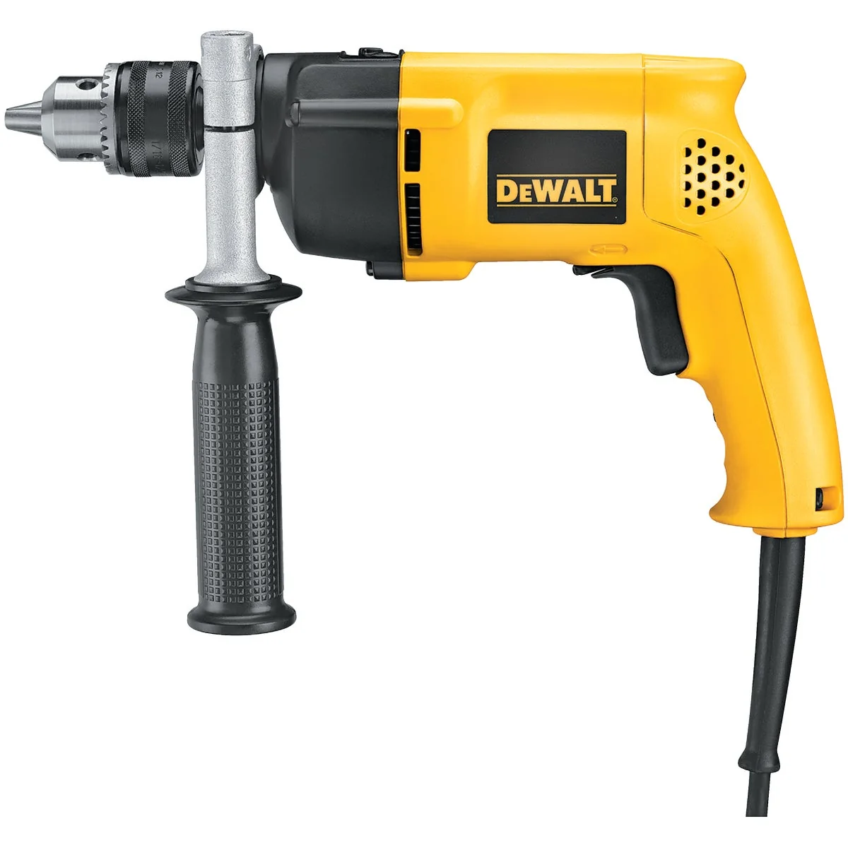 Refined DeWalt 1 2 In. Keyed 8.5-Amp R Single-Speed Electric Hammer Drill Sophisticated