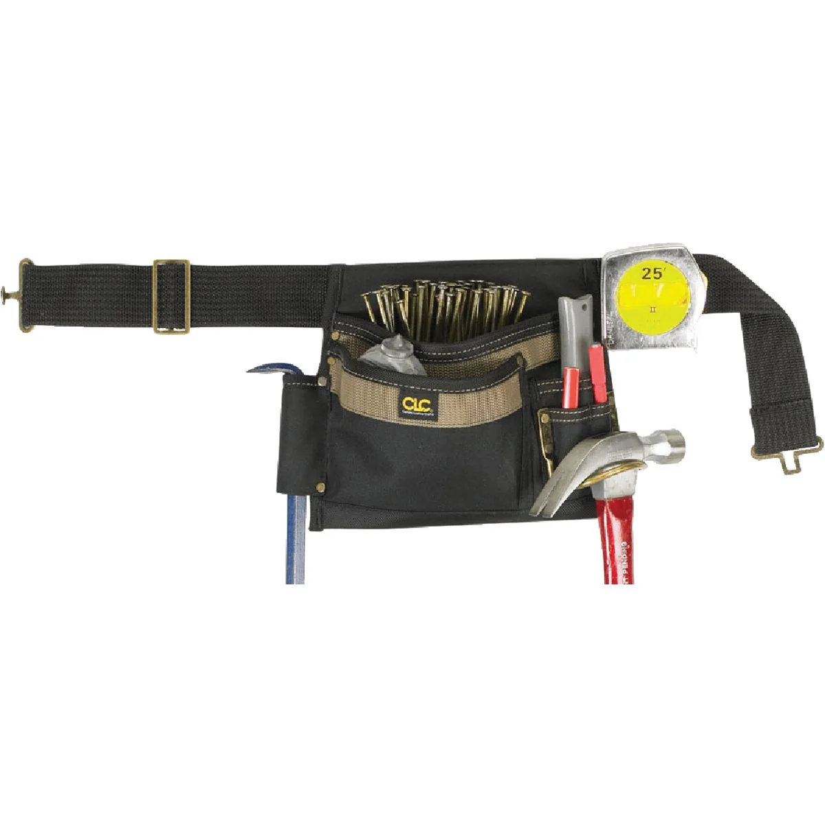 Organic CLC 5-Pocket Polyester Ballistic Nylon Single Side Carpenter Apron Fine Crafted