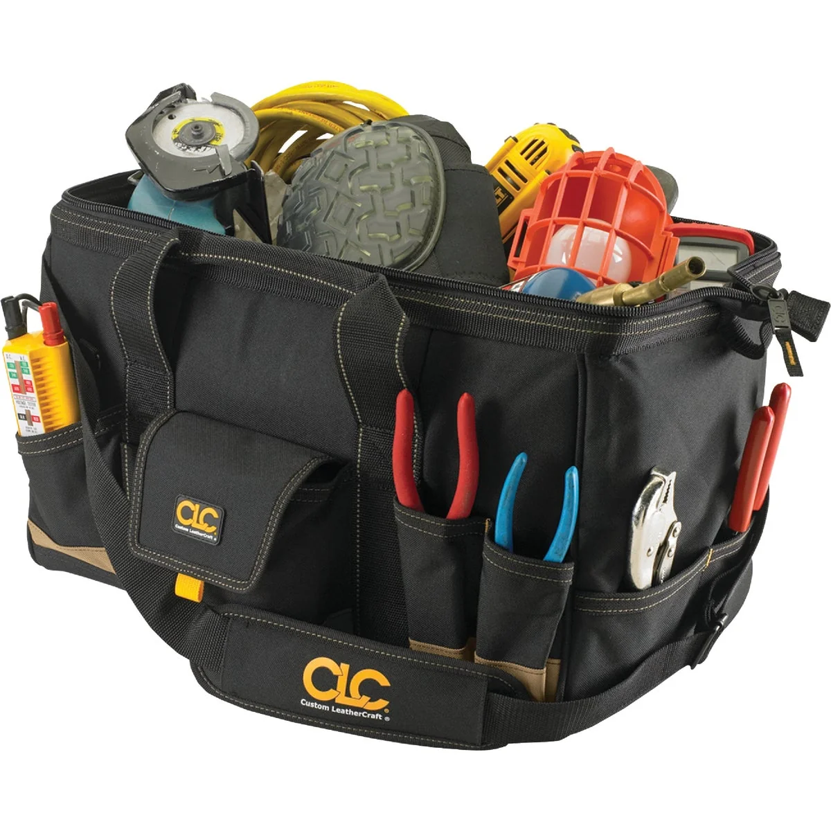 Outstanding CLC 25-Pocket 18 In. Megamouth Tool Bag Reusable