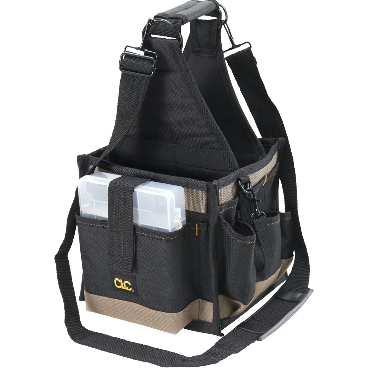 Clean CLC 25-Pocket 8 In. Square Electrical and Maintenance Tool Tote Relaxed