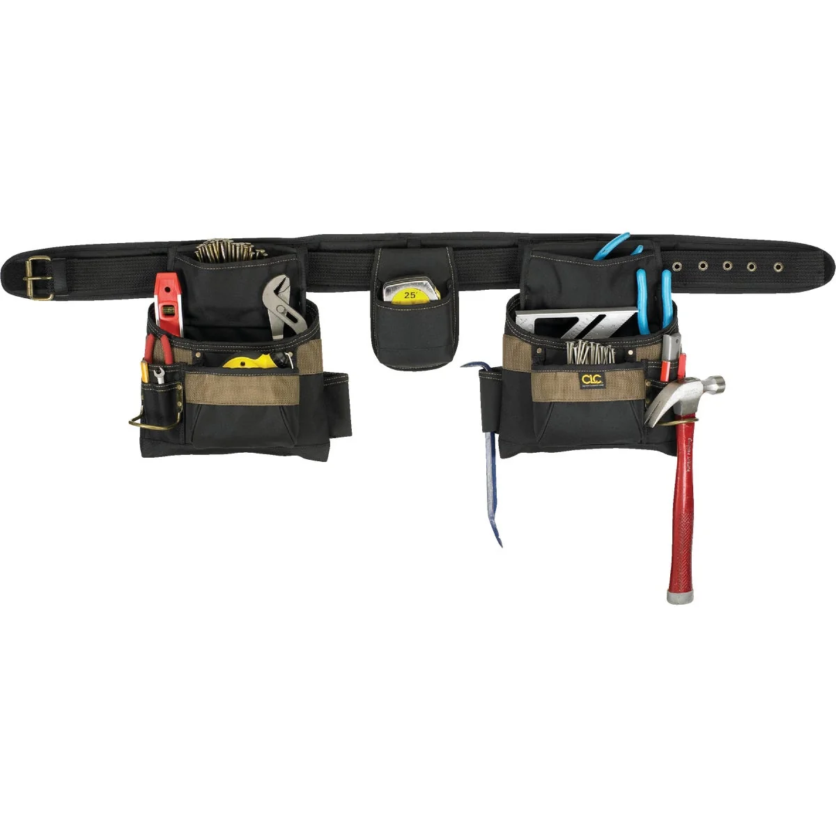 Refined CLC 16-Pocket Polyester Ballistic Nylon Carpenter Apron System 4-Piece Top-Quality