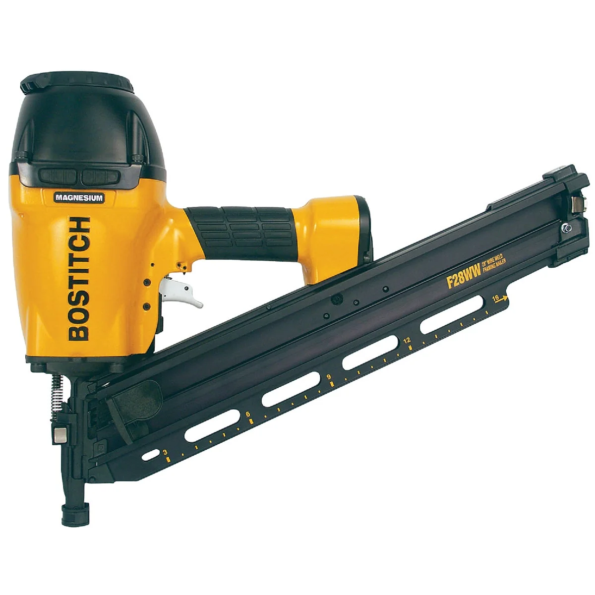 Dependable Bostitch 28 Degree 3-1 2 In. Wire Weld Industrial Framing Nailer Convenient