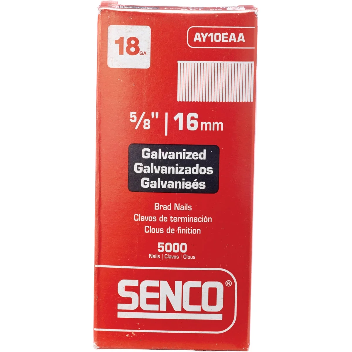 Casual Senco 18-Gauge Galvanized Slight Head Brad Nail 5 8 In. 5000 Ct. Verified
