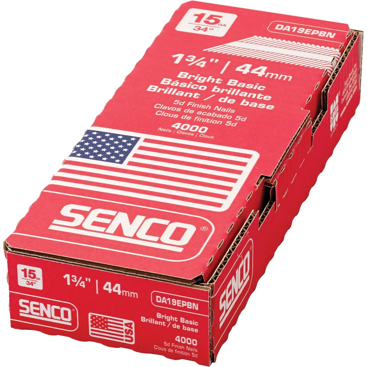 Sophisticated Senco 15-Gauge Bright 34 Degree Angled Finish Nail 1-3 4 In. 4000 Ct. Superior