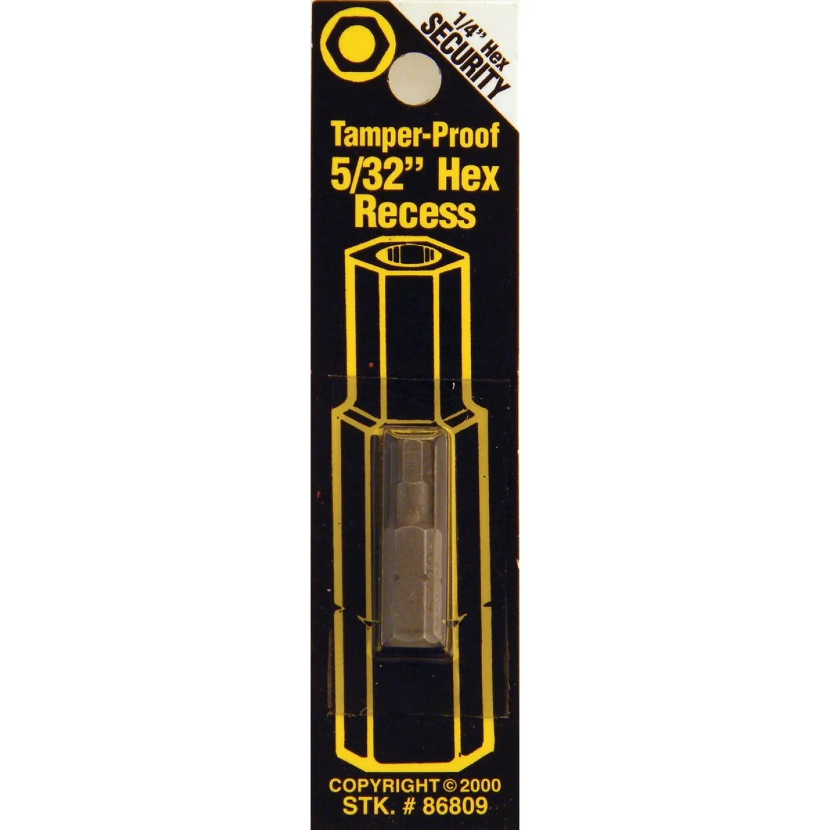 Specialty Way Tools 5 32 In. Hex Security 1 In. 1 4 In. Hex Screwdriver Bit Fine Crafted