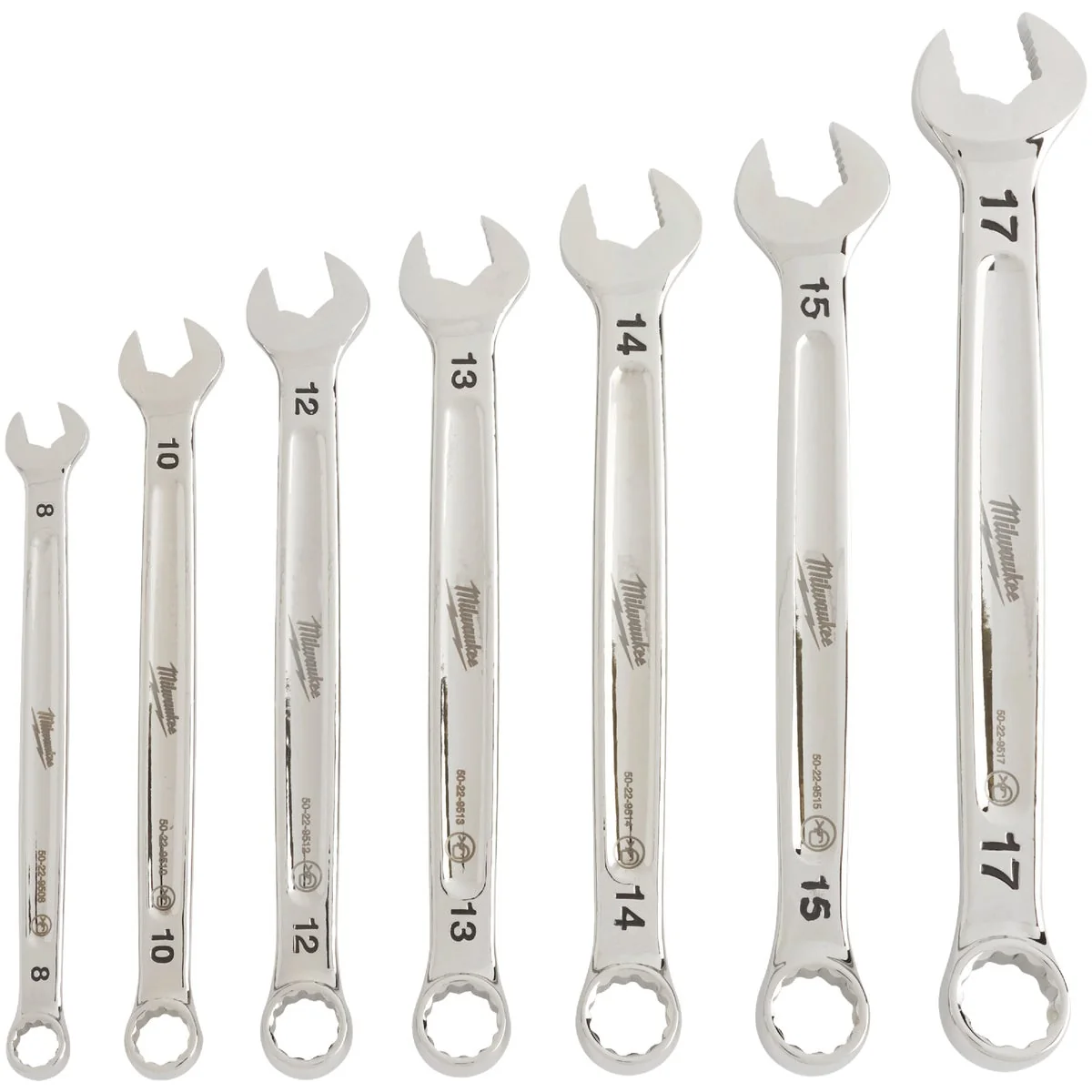 First-Class Milwaukee Metric 12-Point Combination Wrench Set 7-Piece Pure