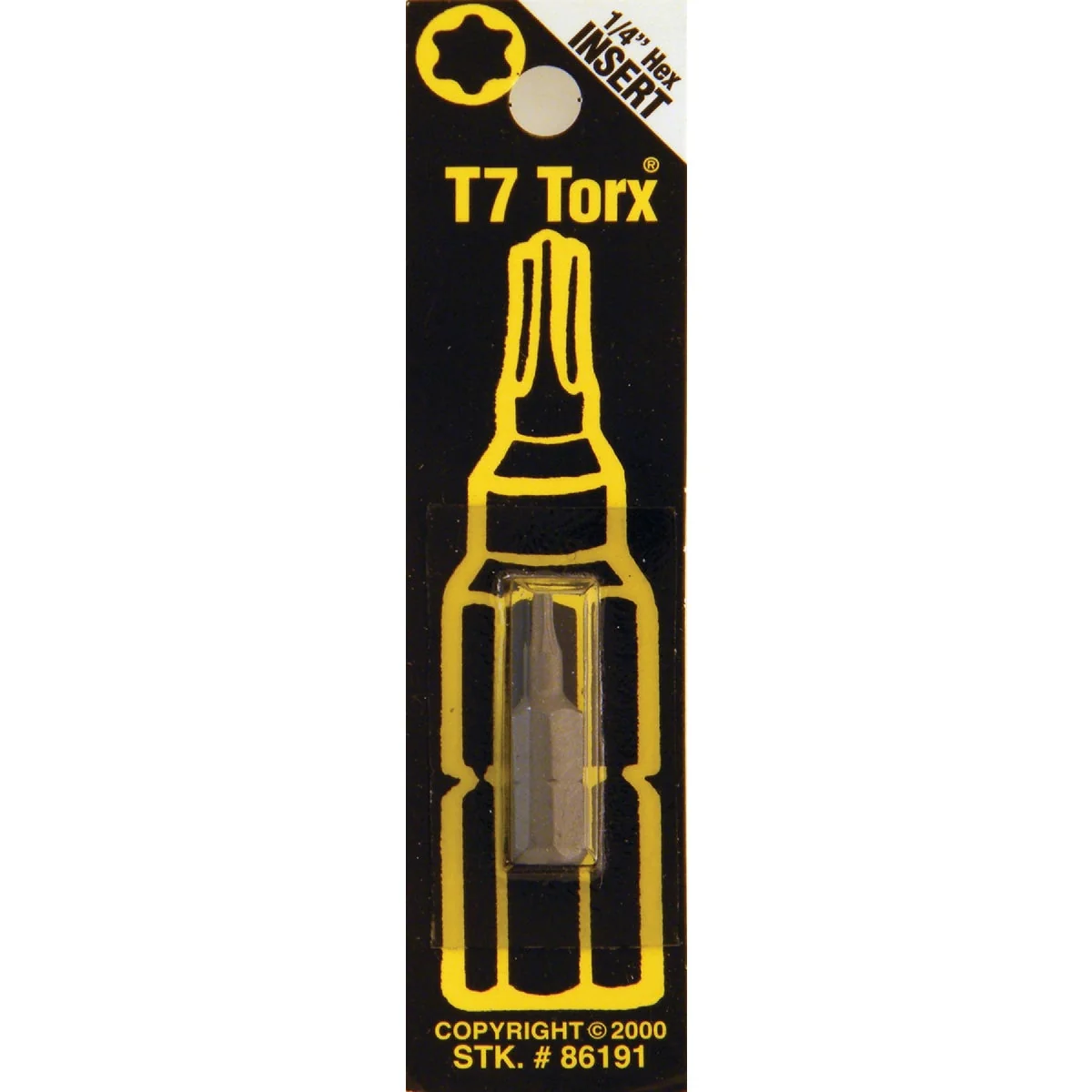Durable Way Tools T7 TORX Insert Hex Screwdriver Bit Refined