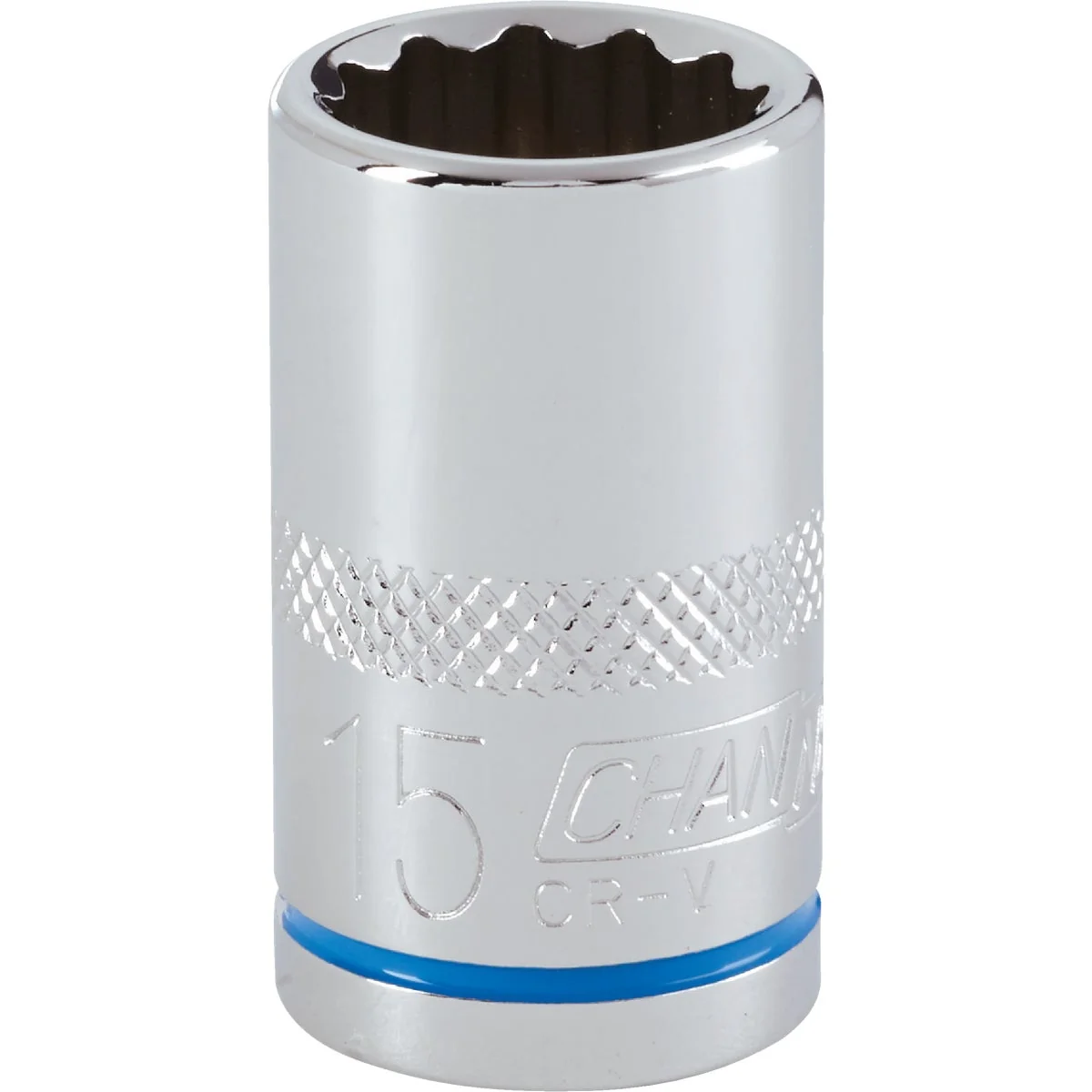 Powerful Channellock 1 2 In. Drive 15 mm 12-Point Shallow Metric Socket Traditional
