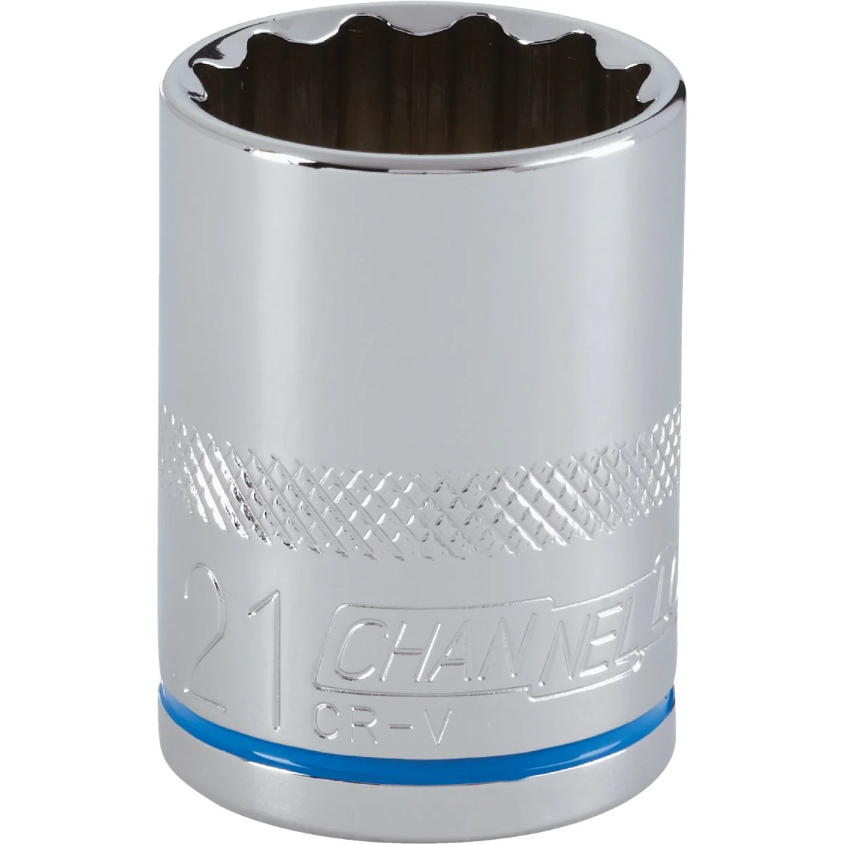 Top-Quality Channellock 1 2 In. Drive 21 mm 12-Point Shallow Metric Socket Healthy