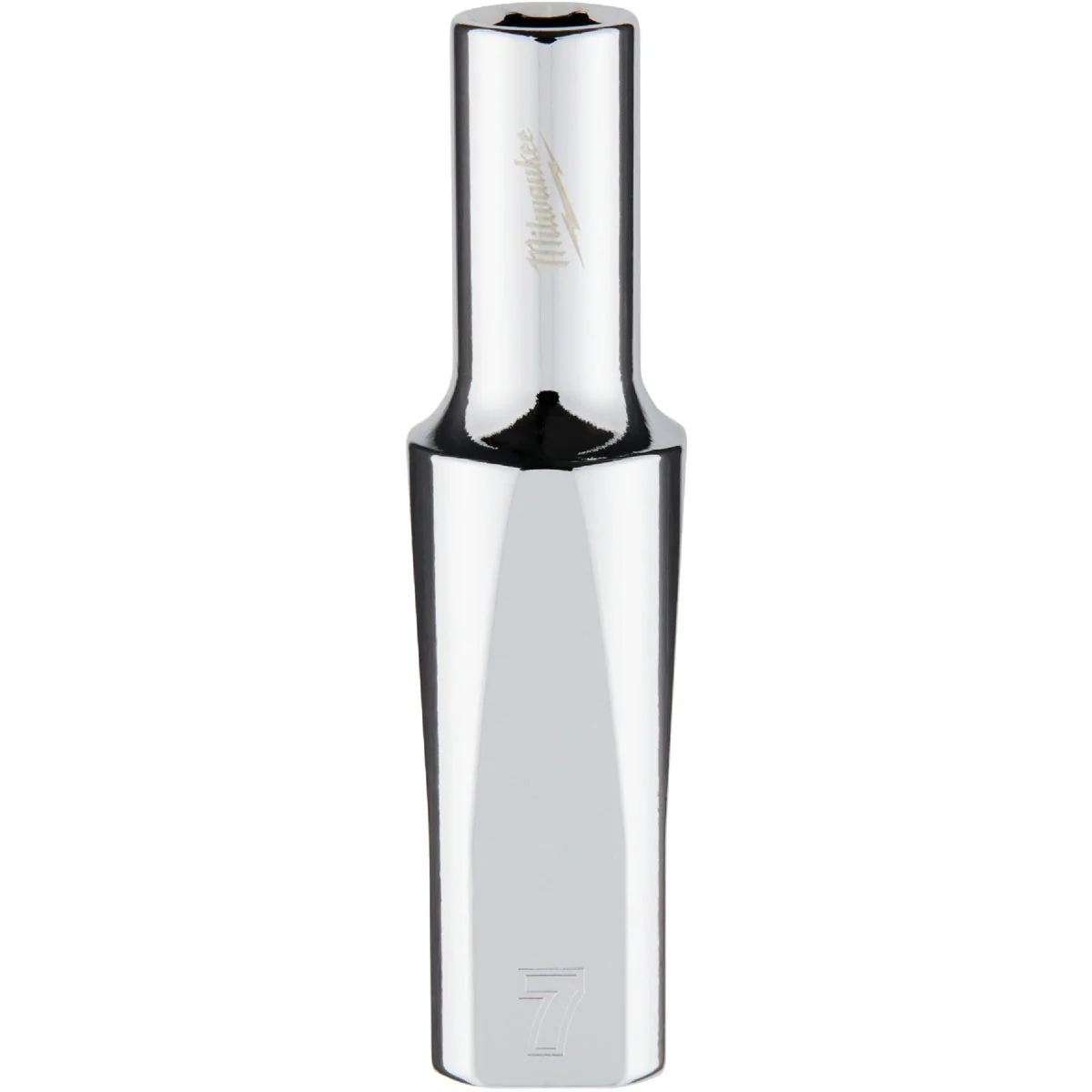 Fashionable Milwaukee 3 8 In. Drive 7 mm 6-Point Deep Metric Socket with FOUR FLAT Sides Lightweight