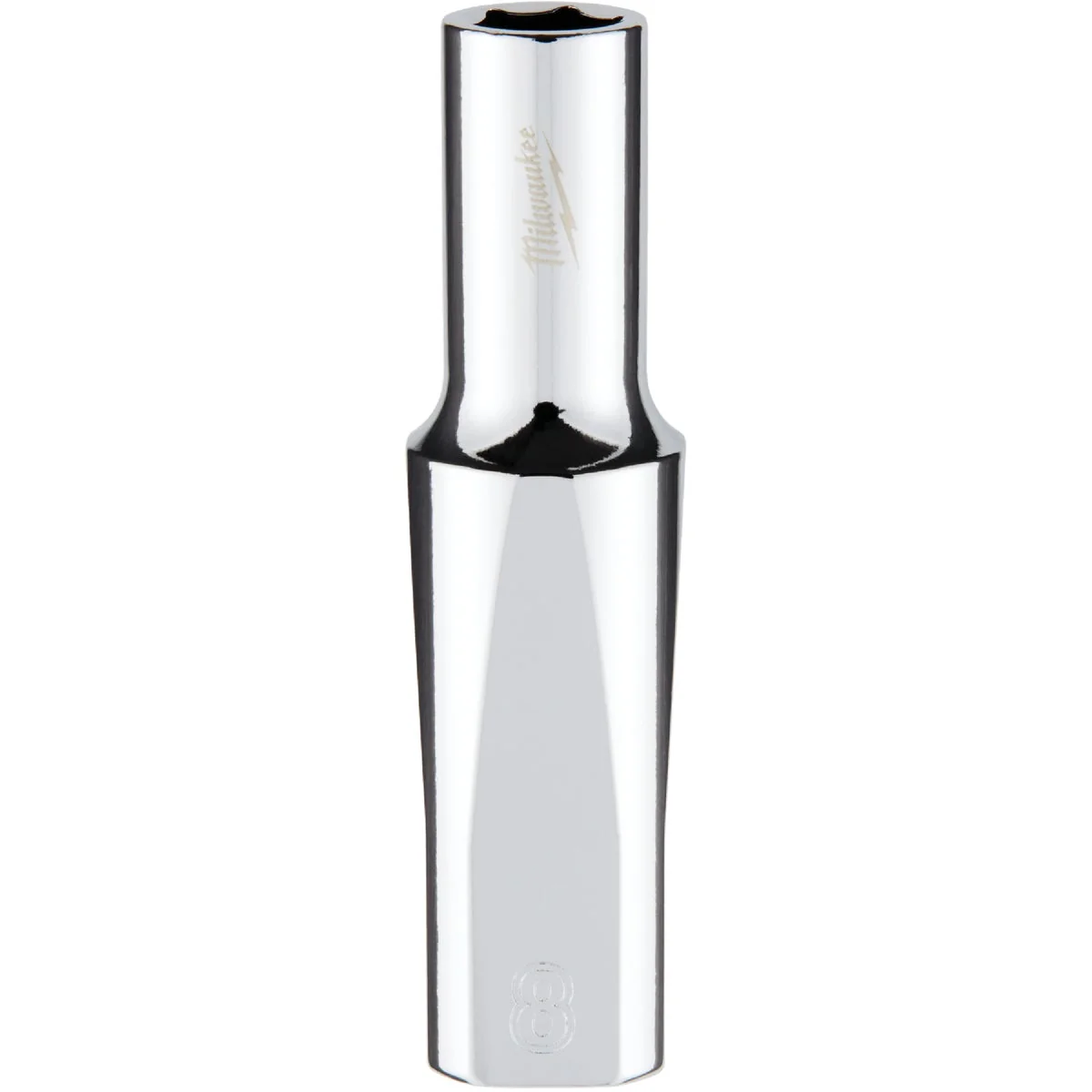 Outstanding Milwaukee 3 8 In. Drive 8 mm 6-Point Deep Metric Socket with FOUR FLAT Sides Comfortable