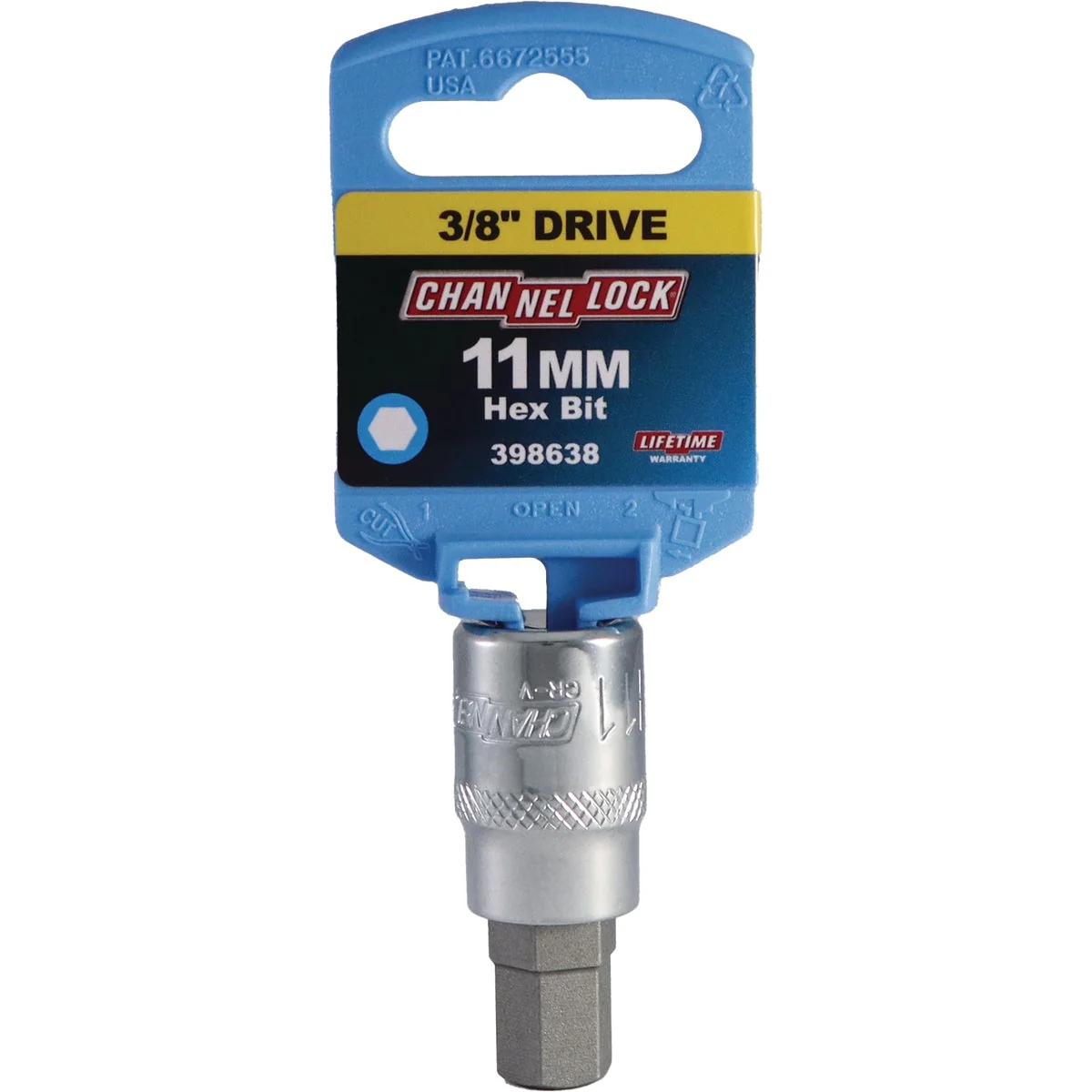 Premium Material Channellock 3 8 In. Drive 11 mm 6-Point Metric Hex Bit Socket Prestigious
